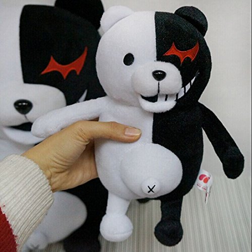 

25cm Dangan Ronpa Super Danganronpa 2 Mono Kuma Black&White Bear Plush Doll Toy