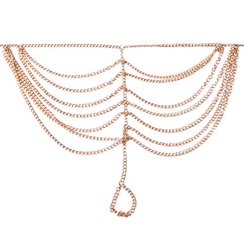 Barefoot Sandal Bracelet Foot Jewelry Slave Glod Plated Anklet Bohemian Style Multi Chains