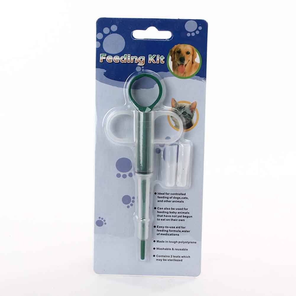 

Petmuch Pet Feeding Kit Drinking Medicine Pipet Device for Dogs and Cats Green