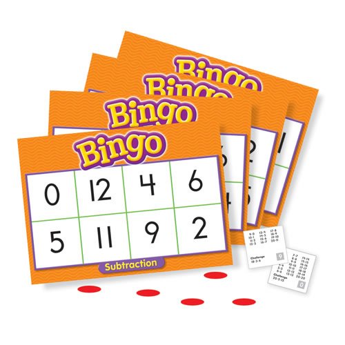 Subtraction Bingo Game