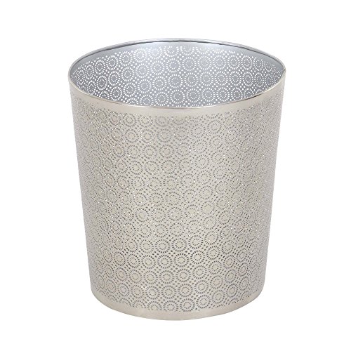 Algopix Similar Product 10 - Benzara Durable Metal Waste Can in