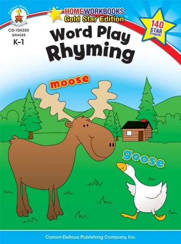 Word Play: Rhyming, Grades K - 1: Gold Star Edition (Home Workbooks)