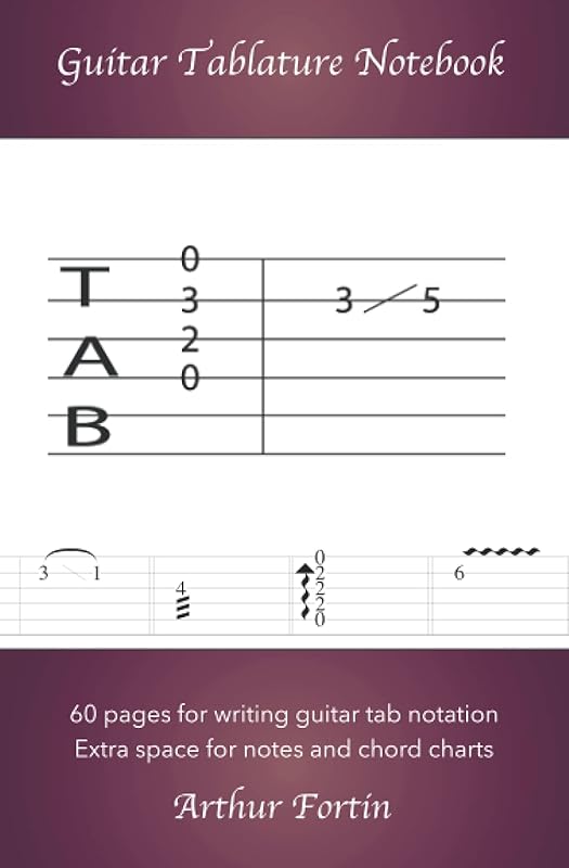 Guitar Tablature Notebook by Arthur Fortin
