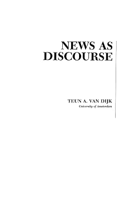 News As Discourse (ISSN)