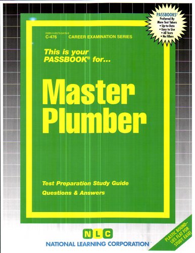 Master Plumber (Career Examination Passbooks) by Jack Rudman