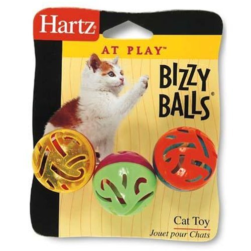 

Hartz Cat Toy Bizzy Balls 3PK (Pack of 6)
