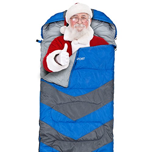 Sleeping Bag - Envelope Lightweight Portable, Waterproof, Comfort With Compression Sack - Great For 4 Season Traveling, Camping, Hiking, & Outdoor Activities. (SINGLE) - Image 3