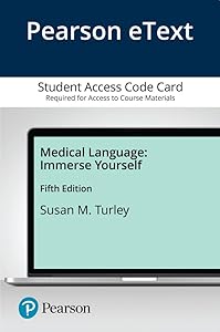 Medical Language: Immerse Yourself -- Pearson eText