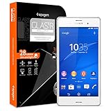 Xperia Z3 ガラス フィルム, Spigen® SONY Xperia Z3 強化ガラス [GLAS.tR SLIM] (0.4mm) Rラウンド 加工 (2014) (国内正規品) (Glas.t R [SLIM] 【SGP11250】)