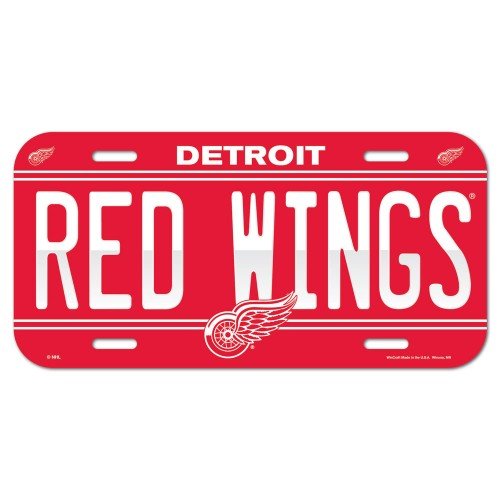 NHL Detroit Red Wings License Plate