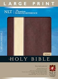 Premium Slimline Reference Bible NLT, Large Print, TuTone