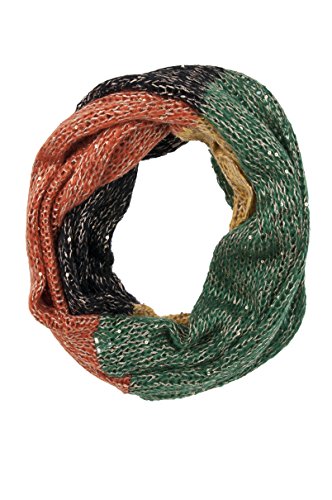 

SIZZLE CITY Soft Light-Weight Multicolor or Chain Pattern Infinity Loop Scarf