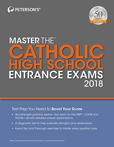 Master the Catholic High School Entrance Exams 2018 by Peterson's