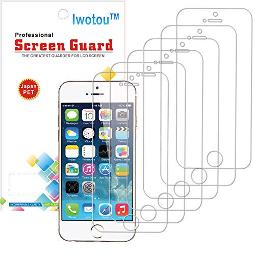iPhone 6s/6 Screen Protector, Iwotou 6 Pack High Definition (HD) Clear Screen Protector Film for iPhone 6s/6