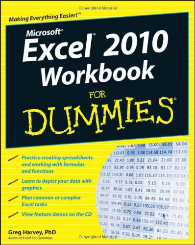 Excel 2010 Workbook For Dummies by Greg Harvey