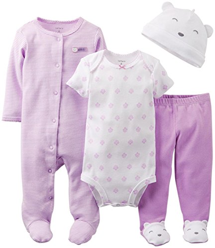 Carter's Baby Girls' 4 Piece Layette Set (Baby) - Lavender