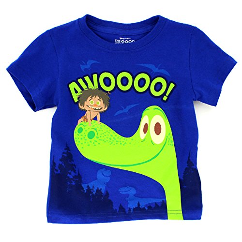The Good Dinosaur Boys Short Sleeve Tee (3T, Blue Arlo & Spot)