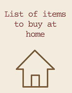 List of items to buy at home by Useful Lists
