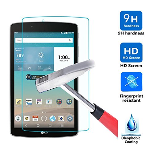 LG G Pad F 8.0 Screen Protector, IVSO® Tempered-Glass Protector with [9H Hardness] [Crystal Clearity] [Scratch-Resistant] [No-Bubble Easy Installation] for LG G Pad F 8.0/ II 8.0 (V498), Lifetime Warranty