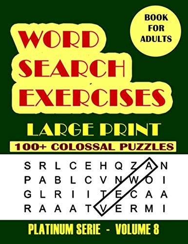 Word Search Excercises: More Games, For Adults, Large Letter High Definition Select Words (Platinum Serie) by Playgames Developing