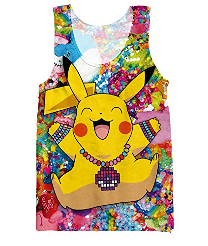 Woxlica Men's Summer Printed Tank Tops Multi-color