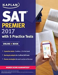 SAT Premier 2017 with 5 Practice Tests: Online + Book