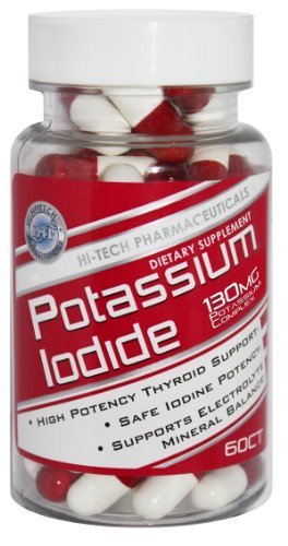 

Potassium Iodide 130mg 60 Iodine Capsules for Electrolyte Mineral Balance Hi-tech Pharmaceuticals