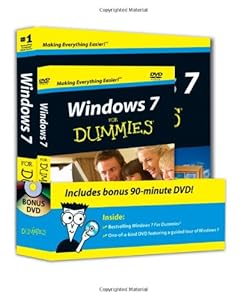 Windows 7 For Dummies Book + DVD Bundle by Andy Rathbone