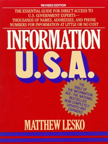 Information U.S.A.: Revised Edition (Lesko's Info-power) by Matthew Lesko
