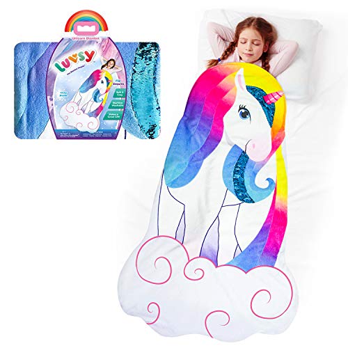 Algopix Similar Product 1 - Unicorn Snuggle Blanket Girls Cozy