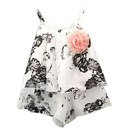 FEITONG Girls Wash Painting T-shirt Shorts Set Clothes Suit