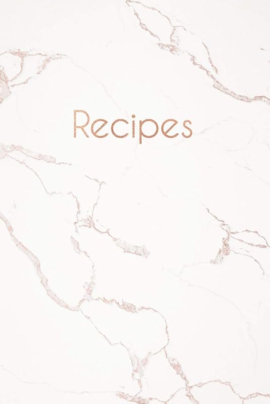 Recipes: Blank Recipe Book, Custom Cookbook for your Favorite Recipes - Cracked White Marble (6 x 9 - 100 pages) by Recipe Notebooks