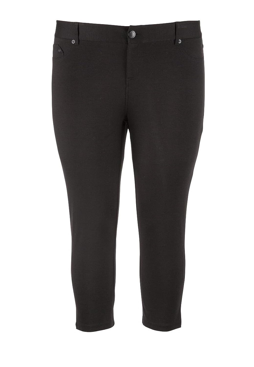

Maurices Women's The Smart Plus Size Ponte Capri In Black