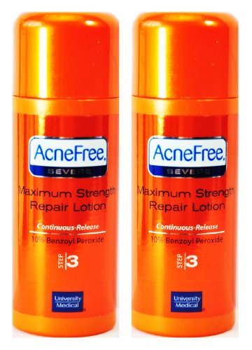 

Acnefree Severe Maximum Strength Repair Lotion 10% Benzoyl Peroxide 2 X 2 Oz = 4 Oz