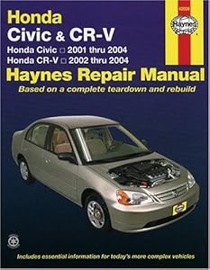Honda Civic 2001-2004 & CR-V 2002-2004 (Haynes Repair Manuals)