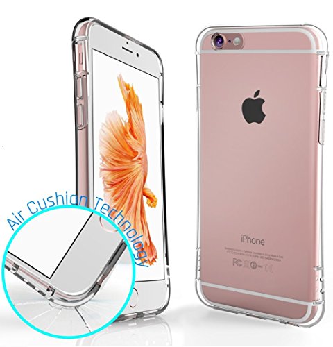 iPhone 6S Case, Ixir {Air Cushion} - Transparent Crystal Clear {Shock-proof} Case for Apple iPhone 6S 6 - TPU Rubber Flexible Case