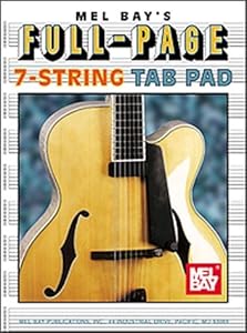Mel Bay Full-Page 7-String Tab Pad by Mel Bay Publications Inc