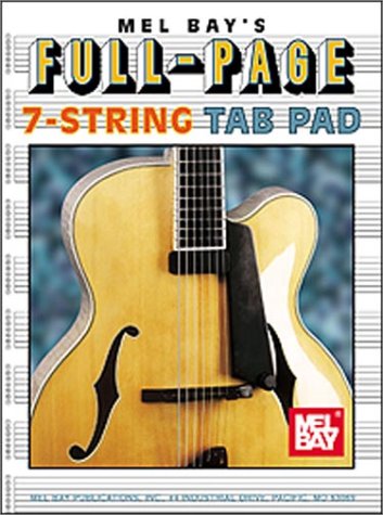 Mel Bay Full-Page 7-String Tab Pad by Mel Bay Publications Inc