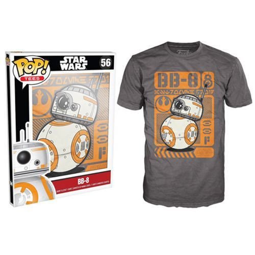Star Wars Force Awakens BB-8 Poster Type T-shirt