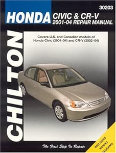 Honda Civic and CRV, 2001-2004 (Chilton's Total Car Care Repair Manuals)