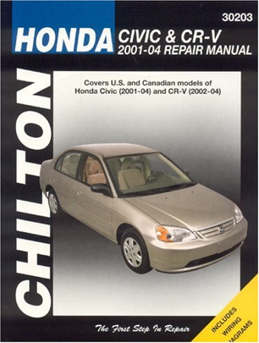 Honda Civic and CRV, 2001-2004 (Chilton's Total Car Care Repair Manuals) by John Haynes