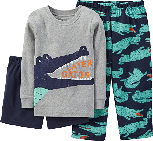 Carter's Little Boys' 3 Piece PJ Set (Toddler/Kid) - Alligator
