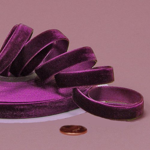Purple Haze Velvet Ribbon, 3/8