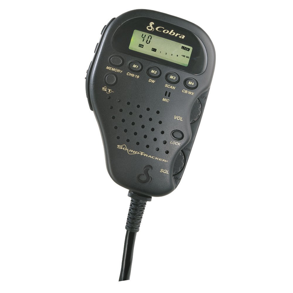 

1 - 40-Channel All-In-Handset Mobile CB Radio, Remote mount system uses a box installed under the dash with a quick disconnect removal of the hand piece , SoundTracker(R) , C 75 WX ST
