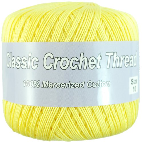 Crochet Thread - Size 10 - Color 43 - YELLOW