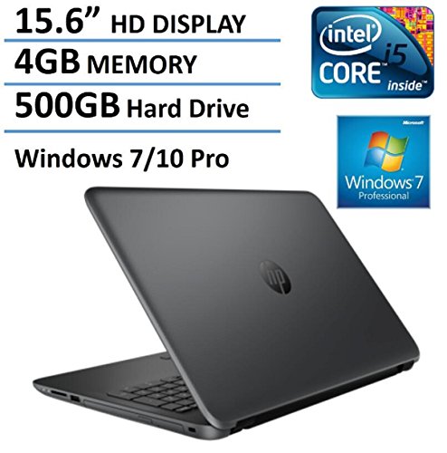 HP Probook G4 15.6-Inch Laptop (Intel Core i5-5200U up to 2.7GHz, 4GB RAM, 500GB HDD, HD Anti-glare Display, HDMI, DVD, Windows 7 Professional / Windows 10 Pro)