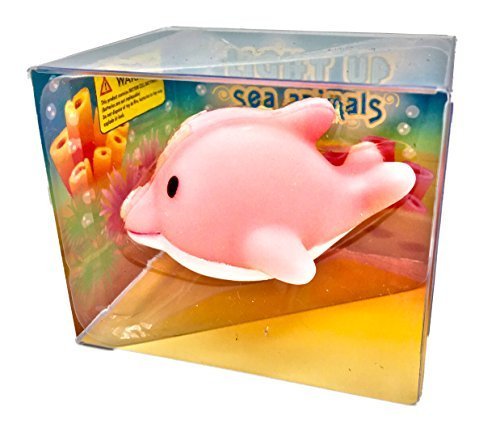Rittle Cute Pink Dolphin, Light-up Sea Animal Bath Toy