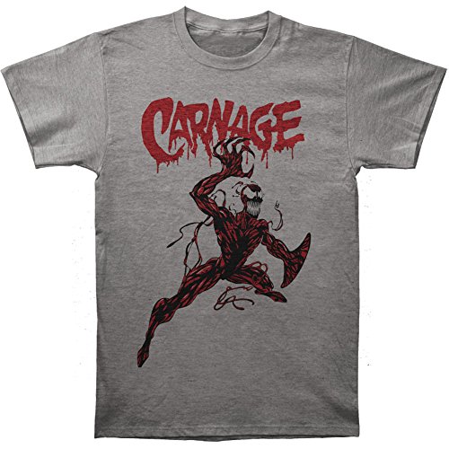 Marvel Men's Carnage Action Pose Slim Tri-Blend T Shirt