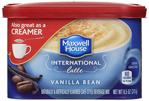 Maxwell House International Coffee Vanilla Bean Latte, 8.5 oz (Pack of 4)