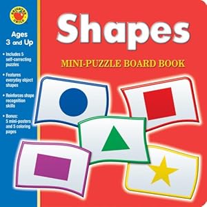 Shapes Mini-Puzzle Board Book [With Posters] (Brighter Child (McGraw Hill Children's Publishing))